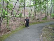 maggie on trail